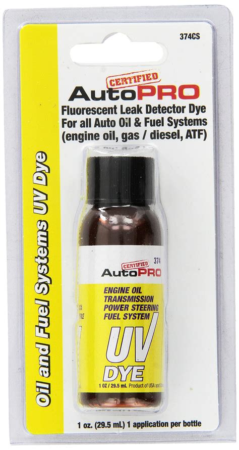 power steering uv dye|InterDynamics Certified Auto Pro Oil and Fuel System UV Dye。